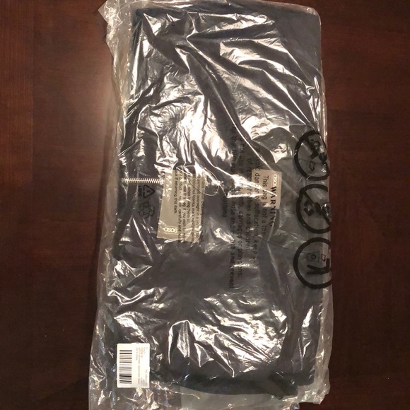 ASOS Bomber Jacket with Sleeve Zip in Navy - Picture 1 of 3